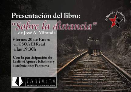 Cartel presentacion Sobre la distancia Murcia